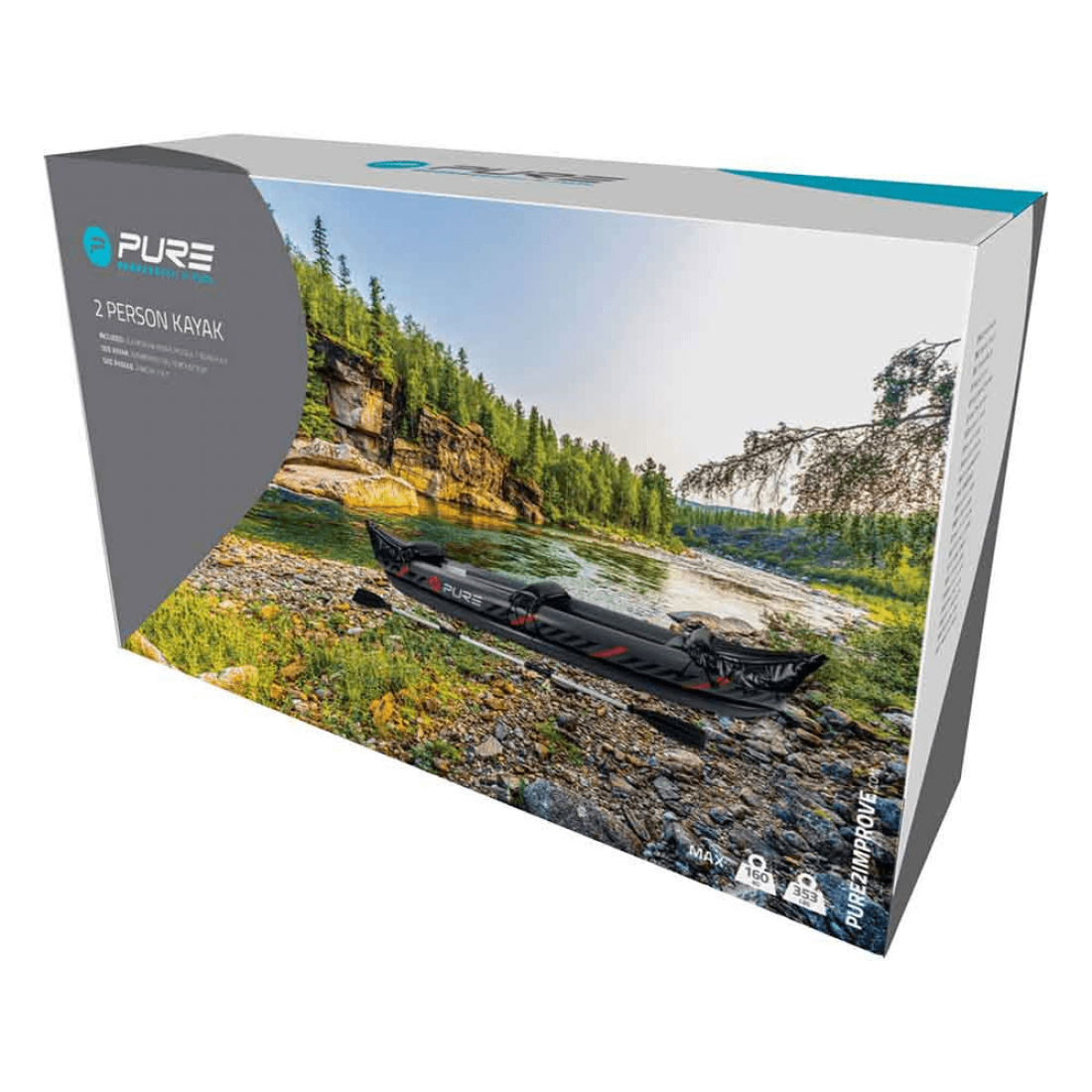 Φουσκωτό Kayak Pure4fun XPRO (325cm) - Διθέσιο (2 Ατόμων) με Κουπί