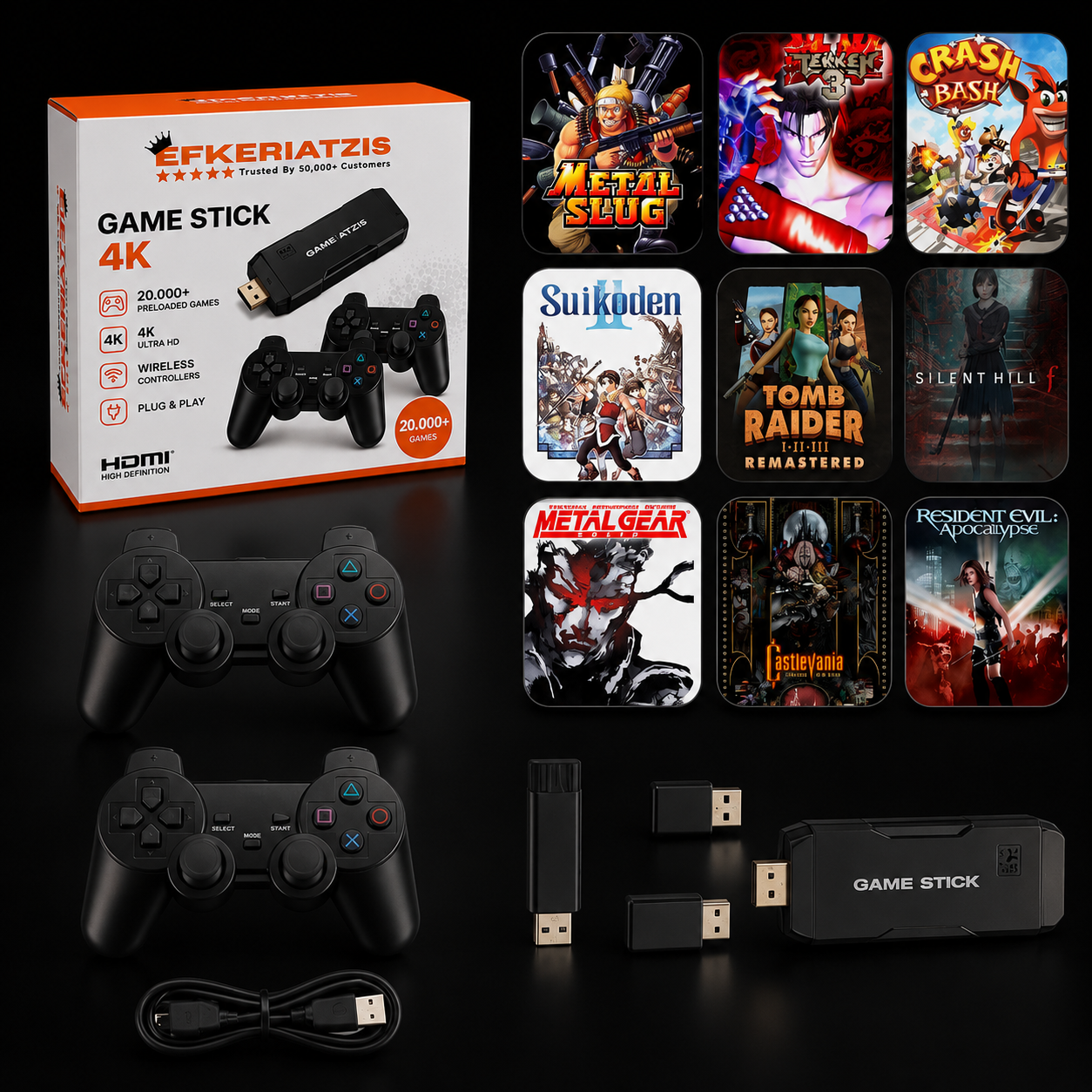 20.000+ Παιχνίδια σε 1 Κονσόλα 🎮 | Plug & Play 4K