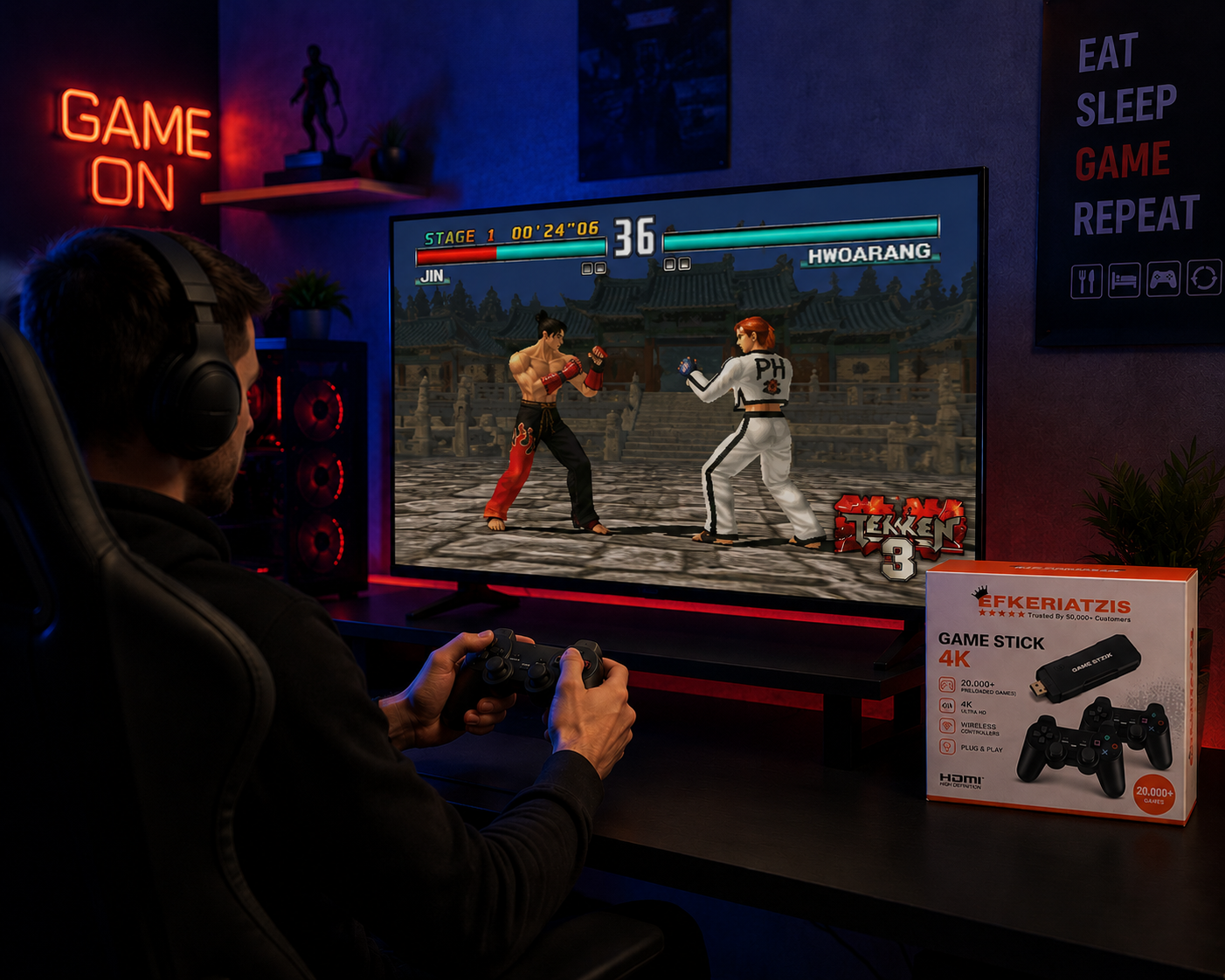 20.000+ Παιχνίδια σε 1 Κονσόλα 🎮 | Plug & Play 4K
