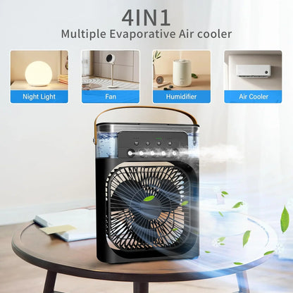 Ανεμιστήρας / Air Cooler και Υγραντήρας με Φωτισμό LED