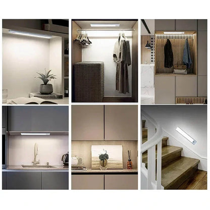 Επαναφορτιζόμενο Φωτιστικό Ντουλάπας LED 43cm με Αισθητήρα Κίνησης