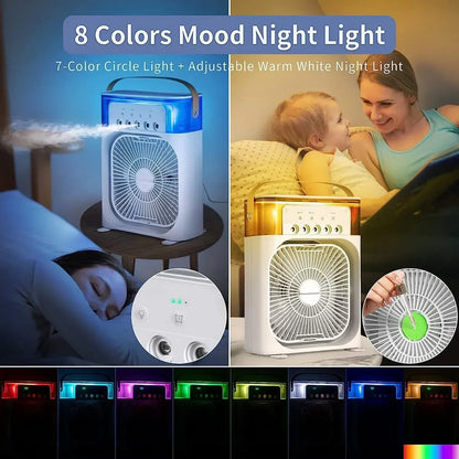 Ανεμιστήρας / Air Cooler και Υγραντήρας με Φωτισμό LED