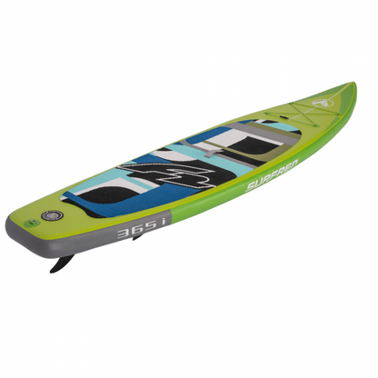 Φουσκωτή Σανίδα SUP F2 Black 12' (365cm) - Premium All-Around Touring Set με Πλήρη Εξοπλισμό