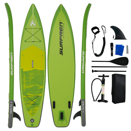 Φουσκωτή Σανίδα SUP Lime 12' (365cm) - Slim Touring Edition με Πλήρες Σετ Αξεσουάρ
