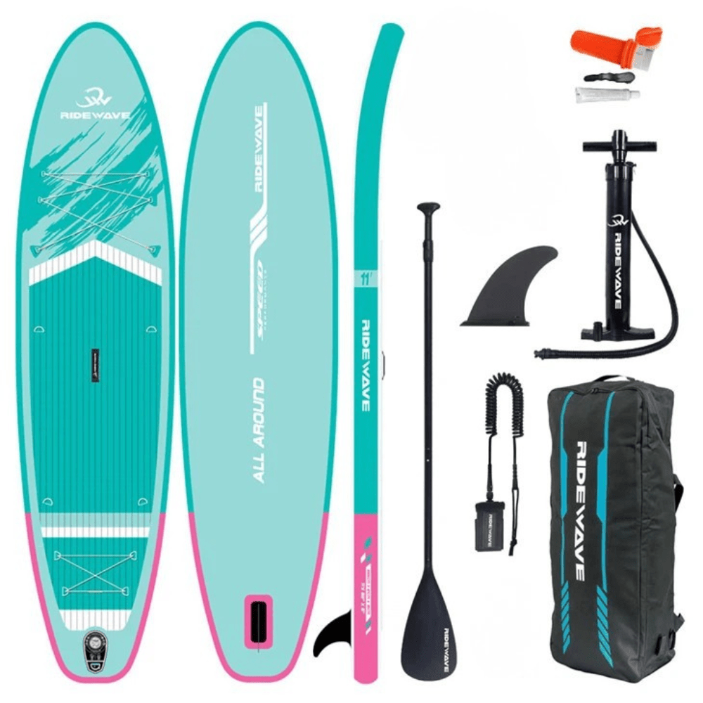Φουσκωτή Σανίδα Sup Ridewave AeroFlow 10,6′ με κουπί , αξεσουάρ και σακίδιο μεταφοράς με μήκος 320cm – AquaVibe