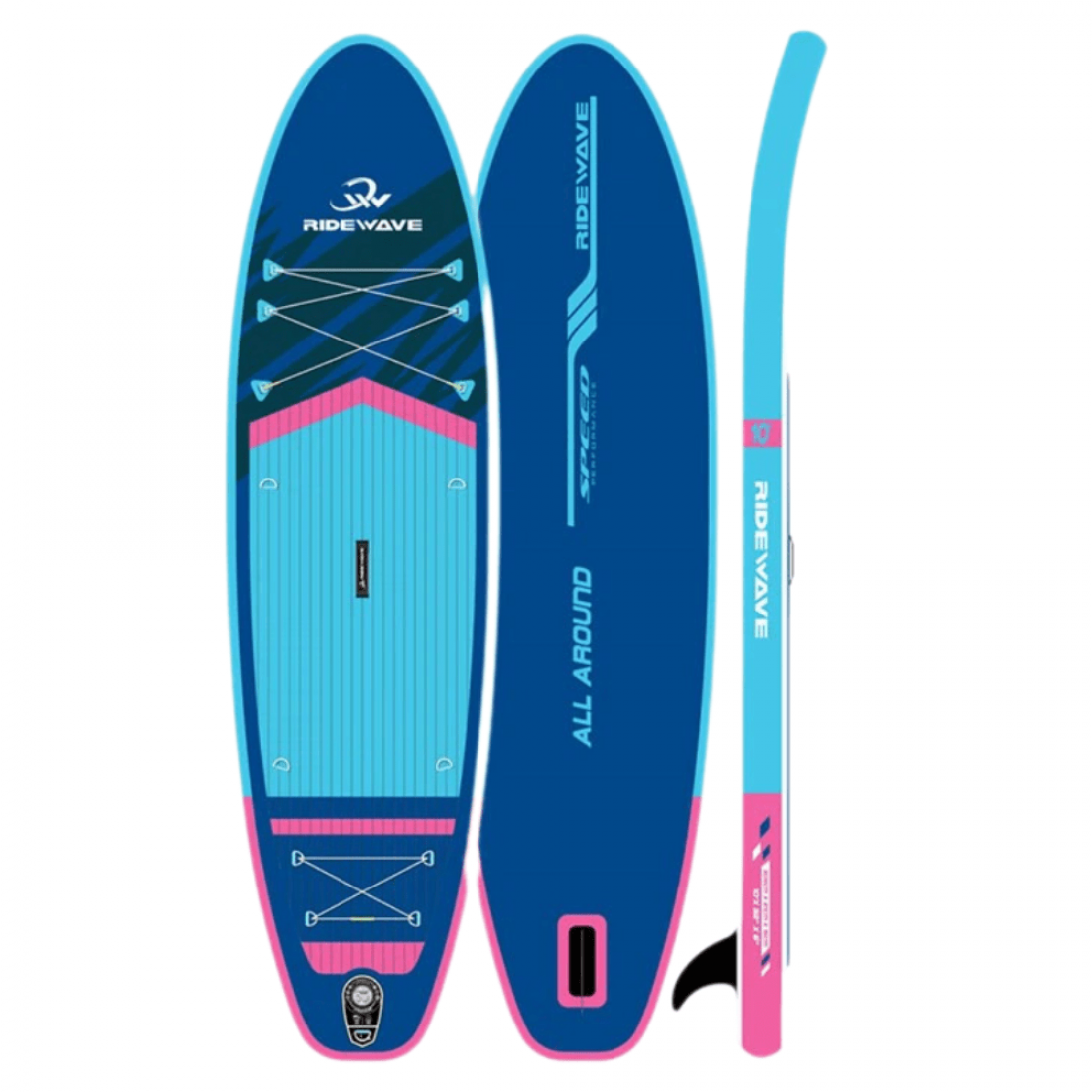 Φουσκωτή Σανίδα Sup Ridewave AeroFlow 10,6′ με κουπί , αξεσουάρ και σακίδιο μεταφοράς με μήκος 320cm – BlueMotion