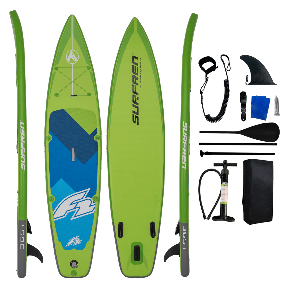 Φουσκωτή Σανίδα SUP F2 White 12' (365cm) - All-Around Touring με Πλήρες Σετ Αξεσουάρ